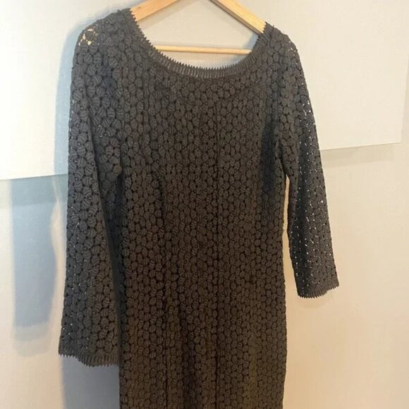 Diane Von Furstenberg Caritan Crochet Eyelet Mini Dress Size 10 - Picture 4 of 12